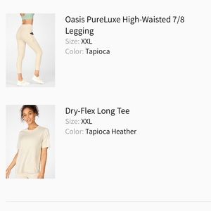 Fabletics outfit size xxl